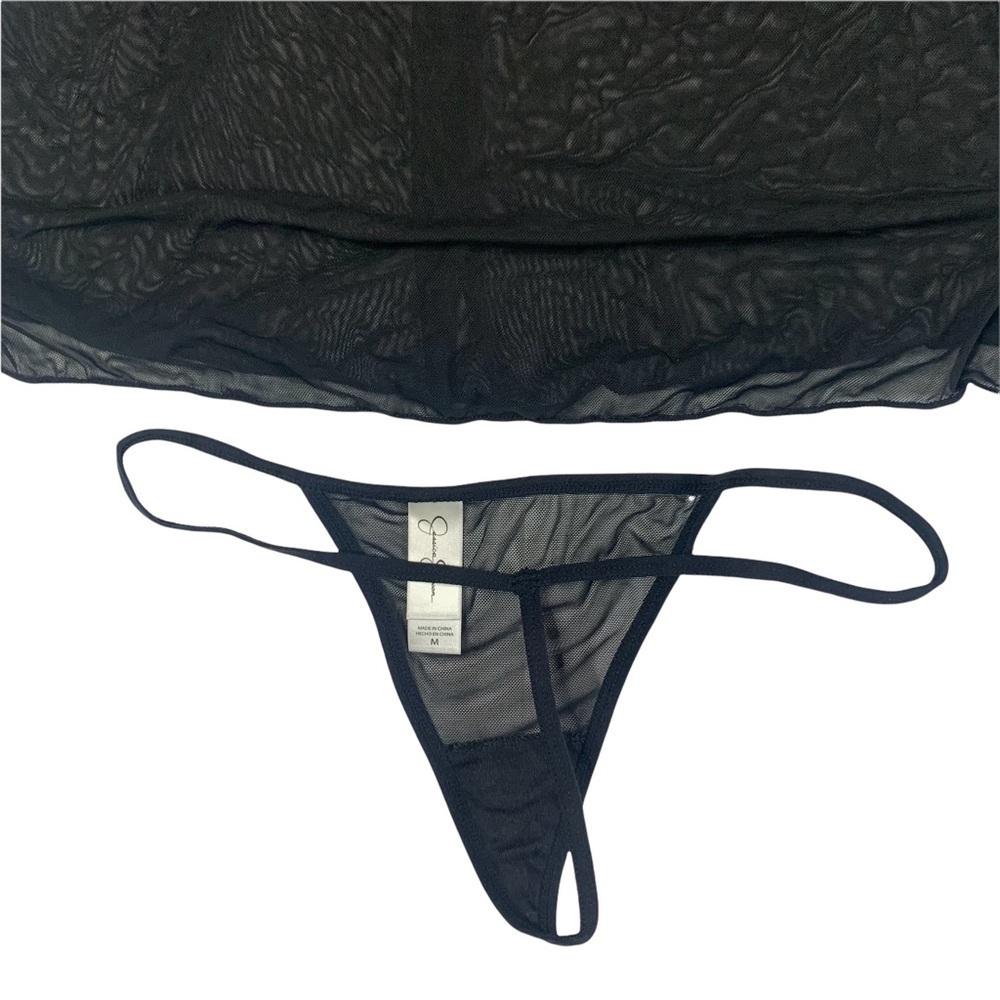 Jessica Simpson New With Tags Sheer Lacy Nighty Thing Set Padded Bra Size Medium - Picture 6 of 13